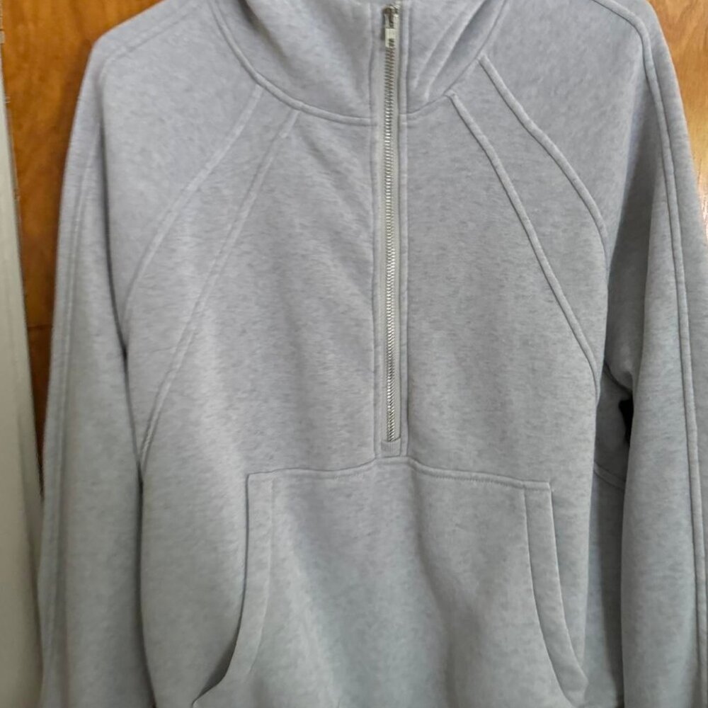 Shein grey large quarter zip